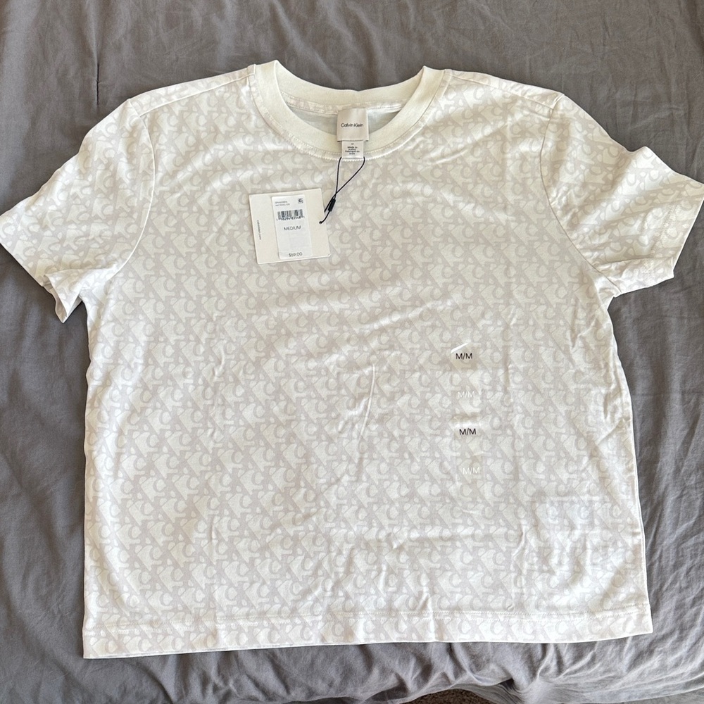 Calvin Klein White Short Sleeve Tee
